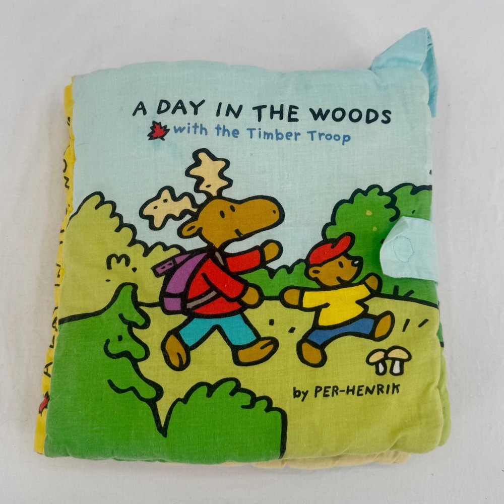 Vintage Baby Soft Book A Day in the Woods with the Timber Troop Per-Henrik Gurth